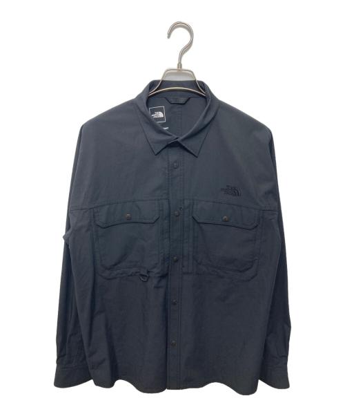 THE NORTH FACE（ザ ノース フェイス）THE NORTH FACE (ザ ノース フェイス) ファイヤーフライキャノピーシャツ ブラック サイズ:Lの古着・服飾アイテム