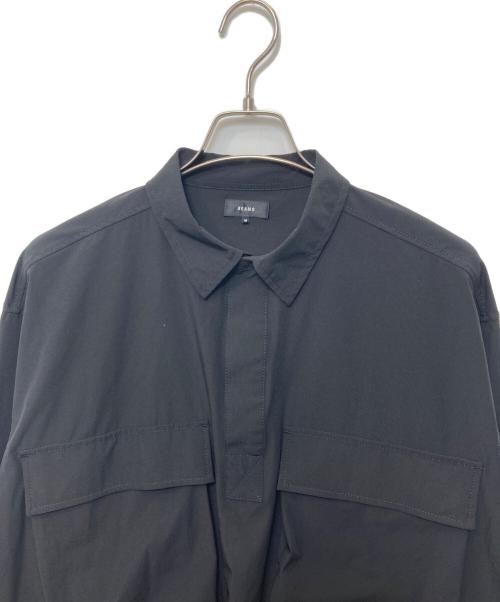 BEAMS（ビームス）BEAMS (ビームス) アクション プルオーバーシャツ ブラック サイズ:Mの古着・服飾アイテム