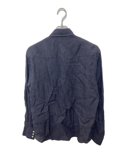 ARCODIO（アルコディオ）ARCODIO (アルコディオ) リネンシャツ パープル サイズ:Mの古着・服飾アイテム