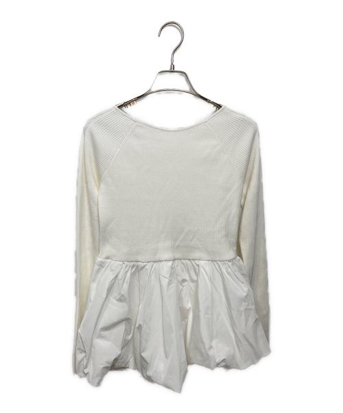 ARPEGE STORY（アルページュストーリー）ARPEGE STORY (アルページュストーリー) 切替ニット ホワイト サイズ:2の古着・服飾アイテム