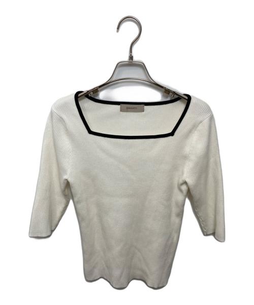 JUSGLITTY（ジャスグリッティー）JUSGLITTY (ジャスグリッティー) アンサンブルカーディガン ホワイト サイズ:2の古着・服飾アイテム