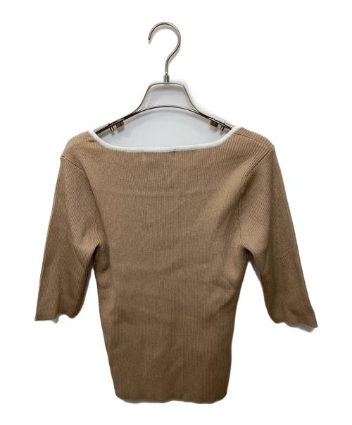 JUSGLITTY（ジャスグリッティー）JUSGLITTY (ジャスグリッティー) アンサンブルカーディガン ブラウン サイズ:2の古着・服飾アイテム