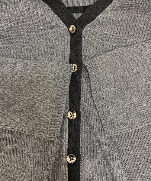 JUSGLITTY（ジャスグリッティー）JUSGLITTY (ジャスグリッティー) アンサンブルカーディガン グレー サイズ:2の古着・服飾アイテム