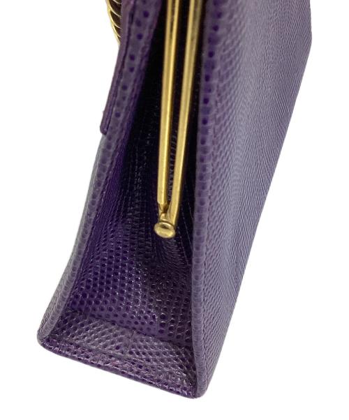 Salvatore Ferragamo（サルヴァトーレ フェラガモ）Salvatore Ferragamo (サルヴァトーレ フェラガモ) ヴァラリボンチェーンショルダーバッグ パープルの古着・服飾アイテム