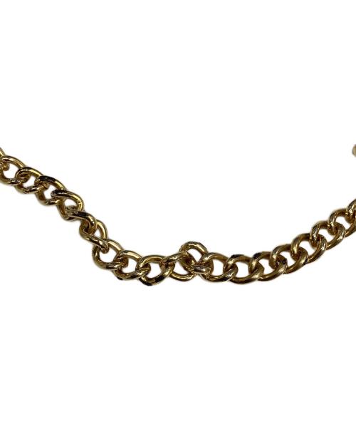Salvatore Ferragamo（サルヴァトーレ フェラガモ）Salvatore Ferragamo (サルヴァトーレ フェラガモ) ヴァラリボンチェーンショルダーバッグ パープルの古着・服飾アイテム