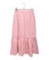 BORDERS at BALCONY（ボーダーズアットバルコニー）の古着「RESORT TIERED SKIRT」｜ピンク