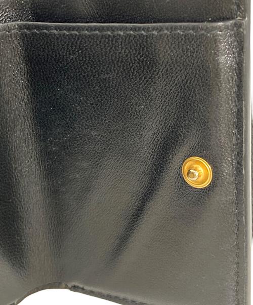 Saint Laurent Paris（サンローランパリ）Saint Laurent Paris (サンローランパリ) 3つ折り財布 オリガミタイニーウォレット ブラックの古着・服飾アイテム