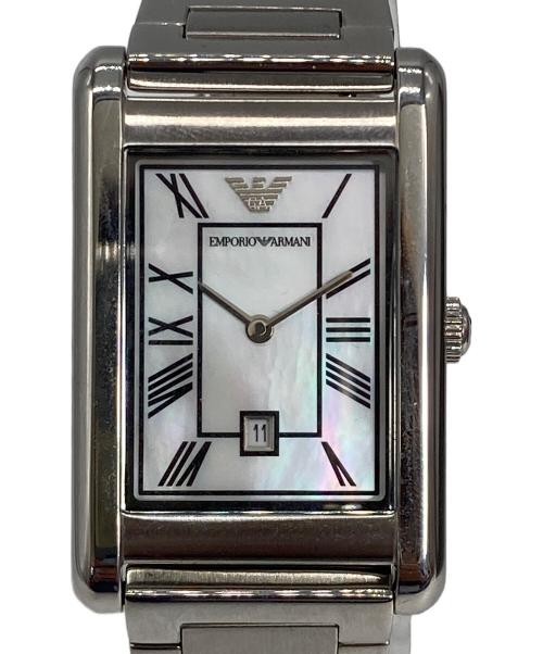 EMPORIO ARMANI（エンポリオ アルマーニ）EMPORIO ARMANI (エンポリオ アルマーニ) アナログウォッチ ホワイトの古着・服飾アイテム
