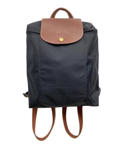 LONGCHAMP（ロンシャン）LONGCHAMP (ロンシャン) Backpack M ブラックの古着・服飾アイテム