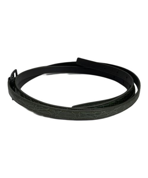 BOTTEGA VENETA（ボッテガベネタ）BOTTEGA VENETA (ボッテガベネタ) イントレチャートベルト グリーン サイズ:95cm 38inの古着・服飾アイテム