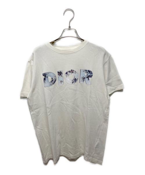DIOR HOMME（ディオール オム）DIOR HOMME (ディオール オム) Daniel Arsham (ダニエル・アルシャム) ロゴTシャツ ホワイト サイズ:XSの古着・服飾アイテム