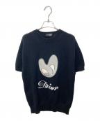 DIOR HOMME×KENNY SCHARFディオール オム×ケニー・シャーフ）の古着「半袖ニット」｜ブラック