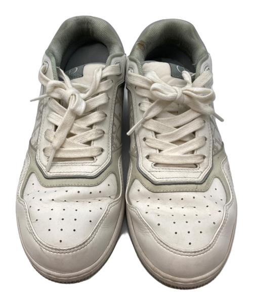 DIOR HOMME（ディオール オム）DIOR HOMME (ディオール オム) B27 オブリーク ロートップスニーカー ホワイト サイズ:41の古着・服飾アイテム