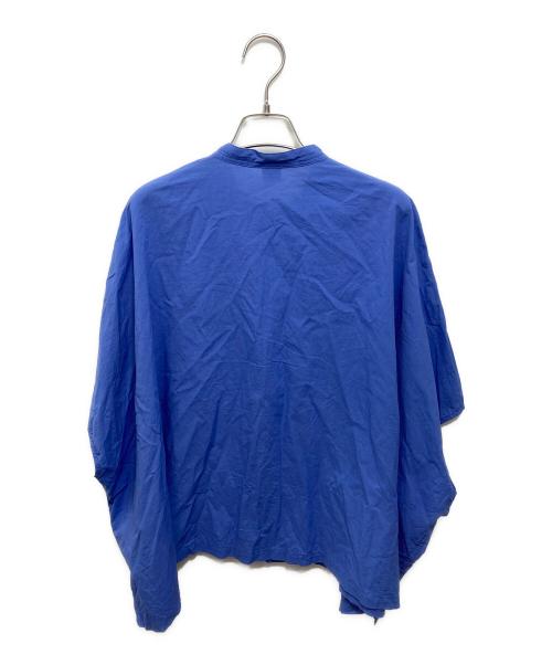 KAGURE（カグレ）KAGURE (カグレ) コットンスクエアポンチョシャツ スカイブルー サイズ:FREEの古着・服飾アイテム