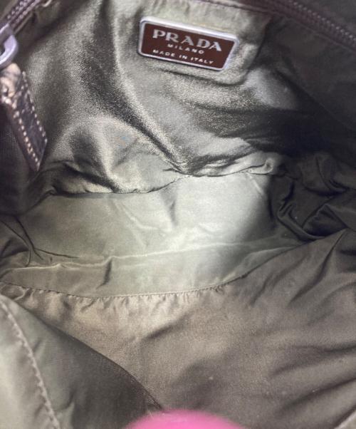PRADA（プラダ）PRADA (プラダ) ナイロンショルダーバッグ グリーンの古着・服飾アイテム