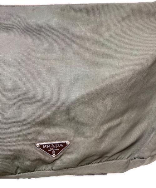 PRADA（プラダ）PRADA (プラダ) ナイロンショルダーバッグ グリーンの古着・服飾アイテム