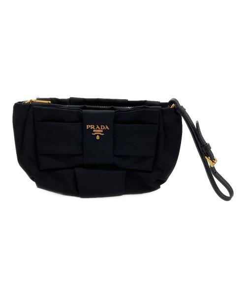 PRADA（プラダ）PRADA (プラダ) リボンハンドポーチの古着・服飾アイテム