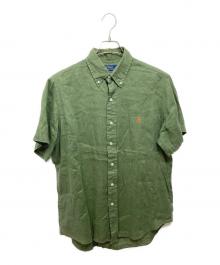 POLO RALPH LAUREN（ポロ・ラルフローレン）の古着「リネンシャツ」｜グリーン