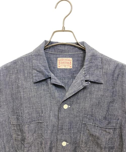 BONCOURA（ボンクラ）BONCOURA (ボンクラ) 半袖シャツ ネイビー サイズ:36の古着・服飾アイテム