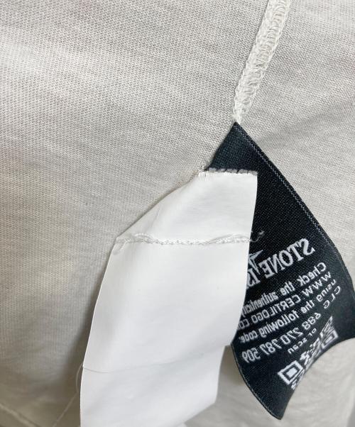 STONE ISLAND（ストーンアイランド）STONE ISLAND (ストーンアイランド) Tシャツ ベージュ サイズ:Mの古着・服飾アイテム