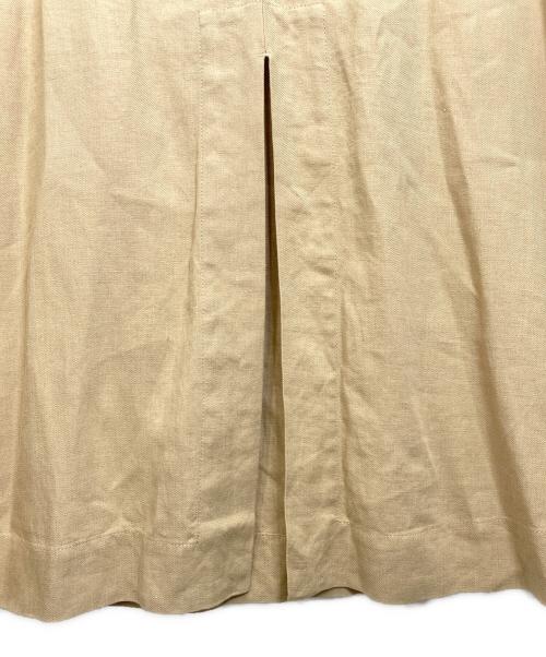 POSTELEGANT（ポステレガント）POSTELEGANT (ポステレガント) リネンワンピース ベージュ サイズ:38 Mの古着・服飾アイテム