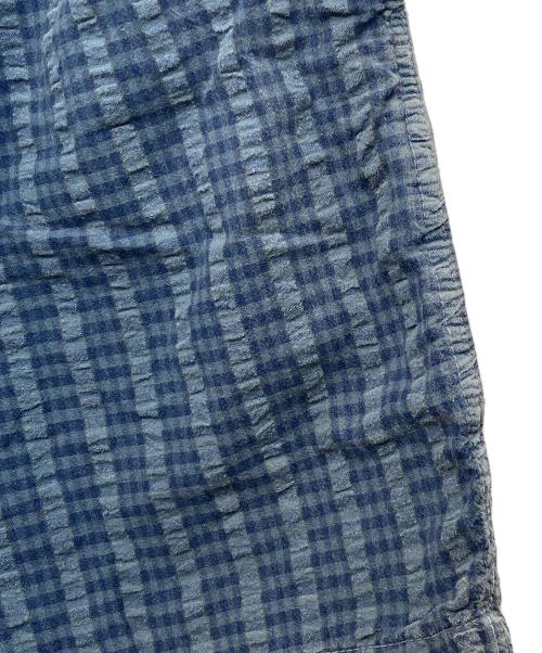 GRAMICCI（グラミチ）GRAMICCI (グラミチ) シアサッカーチェックハーフパンツ ネイビー サイズ:Sの古着・服飾アイテム