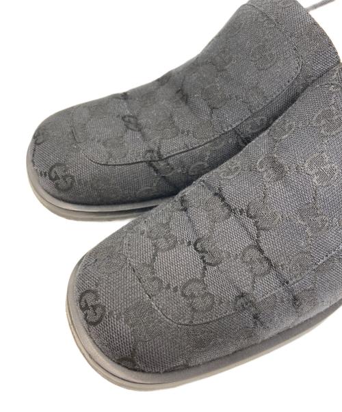 GUCCI（グッチ）GUCCI (グッチ) GGキャンバスローファー ブラック サイズ:37Cの古着・服飾アイテム
