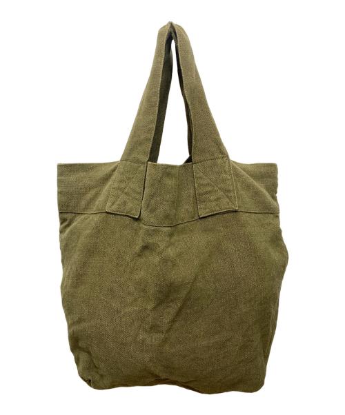 CHARVET EDITIONS（シャルベ エディション）CHARVET EDITIONS (シャルベ エディション) リネントートバッグ オリーブの古着・服飾アイテム