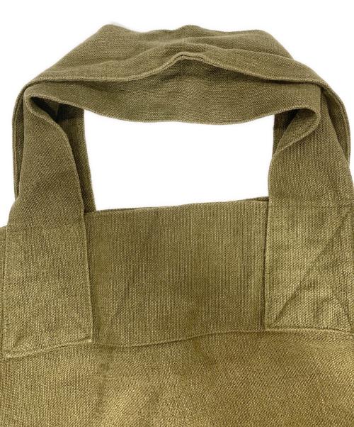 CHARVET EDITIONS（シャルベ エディション）CHARVET EDITIONS (シャルベ エディション) リネントートバッグ オリーブの古着・服飾アイテム