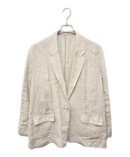 Spick and Span（スピック＆スパン）Spick and Span (スピック＆スパン) リネンエアリージャケット ベージュ サイズ:36の古着・服飾アイテム