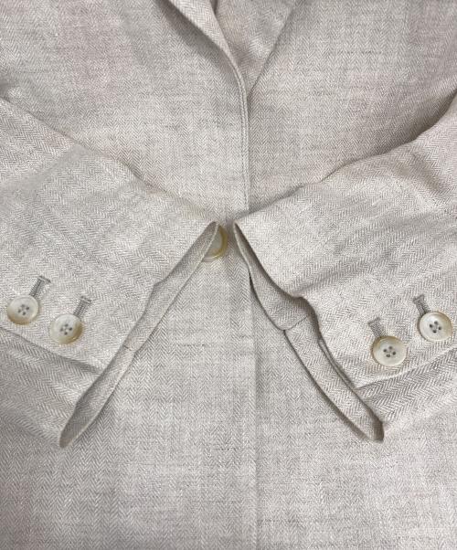Spick and Span（スピック＆スパン）Spick and Span (スピック＆スパン) リネンエアリージャケット ベージュ サイズ:36の古着・服飾アイテム
