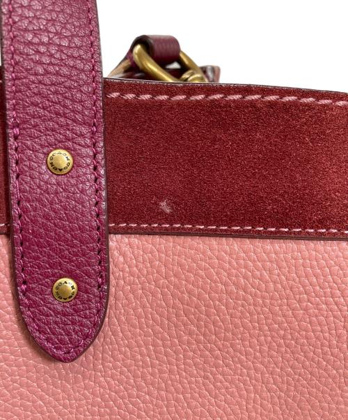 COACH（コーチ）COACH (コーチ) 2WAYバッグ  Field Tote ピンクの古着・服飾アイテム