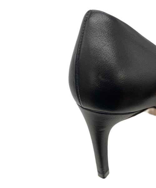 Salvatore Ferragamo（サルヴァトーレ フェラガモ）Salvatore Ferragamo (サルヴァトーレ フェラガモ) ZERI70 ダブルボウ ヒールパンプス ブラック サイズ:6 1/2 Dの古着・服飾アイテム