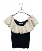 HER LIP TOハーリップトゥ）の古着「Sia Off-the-Shoulder Top」｜ブラック