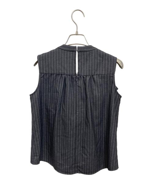 HER LIP TO（ハーリップトゥ）HER LIP TO (ハーリップトゥ) Fleurine Ruffle Blouse グレー サイズ:Mの古着・服飾アイテム