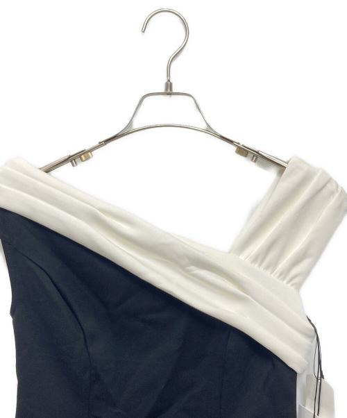 HER LIP TO（ハーリップトゥ）HER LIP TO (ハーリップトゥ) Asymmetric Two-Tone Peplum Top ブラック サイズ:Sの古着・服飾アイテム