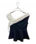 HER LIP TO (ハーリップトゥ) Asymmetric Two-Tone Peplum Top ブラック サイズ:S：7000円