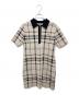 HER LIP TO（ハーリップトゥ）の古着「Trois Logo Knit Mini Dress」｜ベージュ