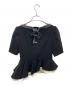 HER LIP TO (ハーリップトゥ) Vol.2 Pleated Ruffle Peplum Top ブラック サイズ:M：18000円