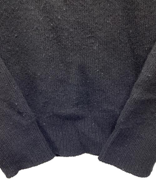 COMOLI（コモリ）COMOLI (コモリ) ラムズウール クルーネックニット ブラック サイズ:1の古着・服飾アイテム