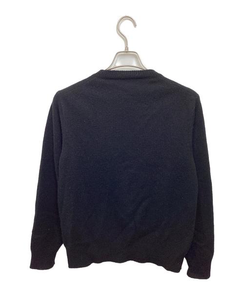 COMOLI（コモリ）COMOLI (コモリ) ラムズウール クルーネックニット ブラック サイズ:1の古着・服飾アイテム