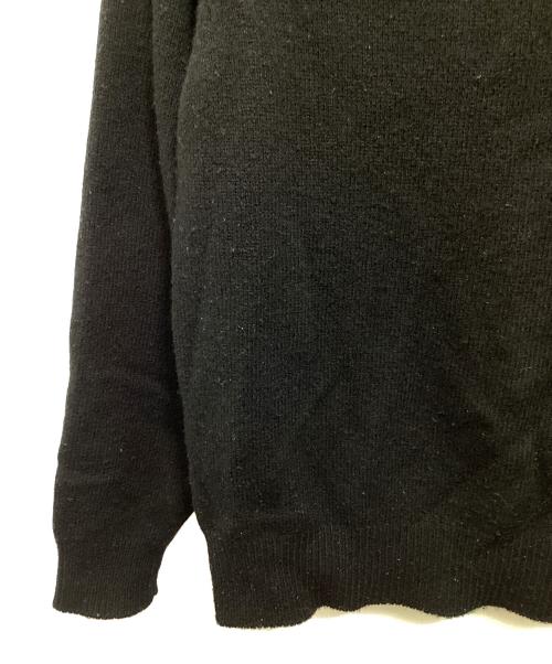 COMOLI（コモリ）COMOLI (コモリ) ラムズウール クルーネックニット ブラック サイズ:1の古着・服飾アイテム