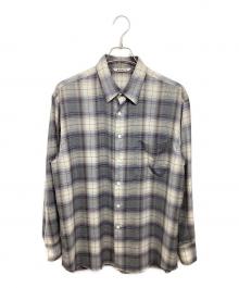 AURALEE（オーラリー）の古着「SUPER LIGHT WOOL CHECK SHIRT」｜アイボリー
