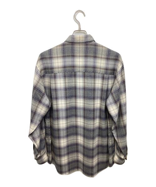 AURALEE（オーラリー）AURALEE (オーラリー) SUPER LIGHT WOOL CHECK SHIRT アイボリー サイズ:3の古着・服飾アイテム