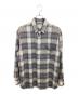AURALEE（オーラリー）の古着「SUPER LIGHT WOOL CHECK SHIRT」｜アイボリー
