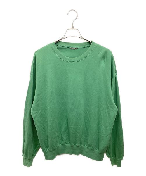 AURALEE（オーラリー）AURALEE (オーラリー) SUPER HIGH GAUGE SWEAT グリーン サイズ:3の古着・服飾アイテム