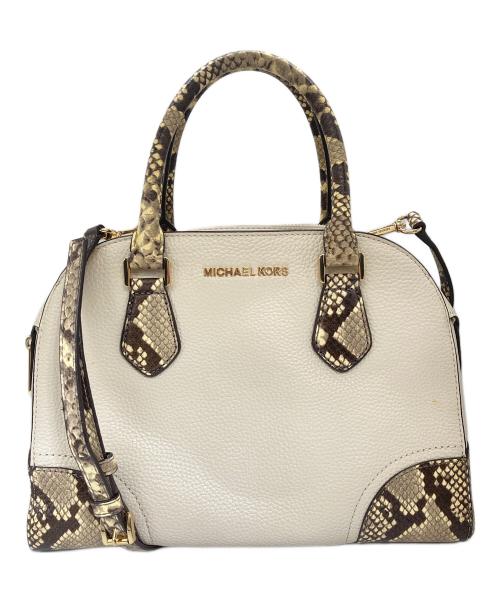 MICHAEL KORS（マイケルコース）MICHAEL KORS (マイケルコース) 2WAYバッグ アイボリーの古着・服飾アイテム