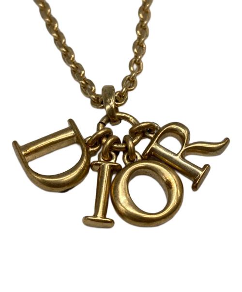 Dior（ディオール）Dior (ディオール) ロゴチャームネックレス ゴールドの古着・服飾アイテム