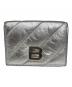 BALENCIAGA（バレンシアガ）の古着「クラッシュコンパクトウォレット」｜シルバー