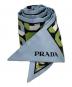 PRADA（プラダ）の古着「シルクスカーフ」｜スカイブルー